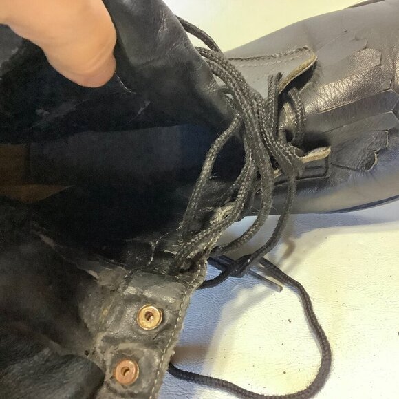 Women Vintage Boston Custom Made Shoes Knee High Lace Up Boots NO SIZE See Descr - Picture 9 of 14